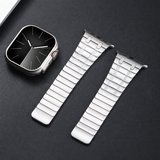 Apple Watch 42-49mm | Apple Watch (42/44/SE/45/46/49mm) - L'Empiri™ Phantom Magnetic Stålrem - Sølv - DELUXECOVERS.DK
