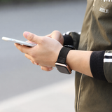 Apple Watch (42/44/SE/45/46/49mm) - Nato Military Nylon Rem - Black Onyx