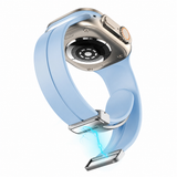 Apple Watch (38/40/SE/41/42mm) - S-Line™ Silikone Rem - Lyseblå