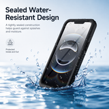 iPhone 17e / 16e | iPhone 17e / 16e - Redpepper™ IP68 Vandtæt Håndværker Cover - Sort - DELUXECOVERS.DK