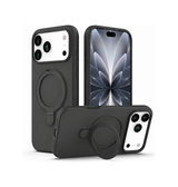 iPhone 17 Pro | iPhone 17 Pro - DeLX™ Silikone Cover m. MagSafe Ring - Sort - DELUXECOVERS.DK