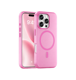 iPhone 16 Pro Max - DeLX™ Translucent MagSafe Silikone Cover - Pink