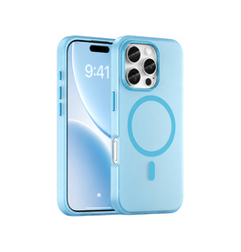 iPhone 16 Pro Max - DeLX™ Translucent MagSafe Silikone Cover - Blå