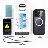 iPhone 16 Pro Max | iPhone 16 Pro Max - Redpepper™ IP68 Vandtæt Håndværker Cover - Sort - DELUXECOVERS.DK