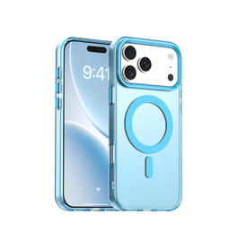 iPhone 17 Pro | iPhone 17 Pro - DeLX™ Frosted Cover m. MagSafe - Blå - DELUXECOVERS.DK