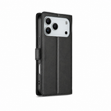 iPhone 17 Pro | iPhone 17 Pro - LC.IMEEKE™ Læder Cover M. Kortholder - Sort - DELUXECOVERS.DK