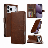 iPhone 17 Pro Max | iPhone 17 Pro Max - LC.IMEEKE™ Læder Cover M. Kortholder - Brun - DELUXECOVERS.DK