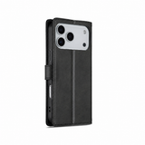 iPhone 17 Pro Max | iPhone 17 Pro Max - LC.IMEEKE™ Læder Cover M. Kortholder - Sort - DELUXECOVERS.DK