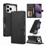 iPhone 17 Pro | iPhone 17 Pro - LC.IMEEKE™ Læder Cover M. Kortholder - Sort - DELUXECOVERS.DK