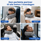 Rejsetilbehør | Rejsepude i Memoryskum - Blød og Åndbar Nakkestøtte - DeLX™ - DELUXECOVERS.DK