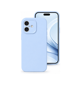 iPhone 16 | iPhone 16 - Deluxe™ Jelly Silikone Cover - Sky Blue - DELUXECOVERS.DK