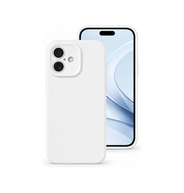iPhone 16 | iPhone 16 - Deluxe™ Jelly Silikone Cover - Hvid - DELUXECOVERS.DK