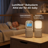 Babymonitor | LumiNest™ Babyalarm m. tovejskommunikation og lang rækkevidde - DELUXECOVERS.DK