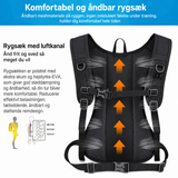 Universal Løbeudstyr | Letvægt Outdoor Rygsæk til Løb & Cykling – Sort – HAWEEL™ - DELUXECOVERS.DK