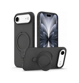 iPhone 17 Air | iPhone 17 Air - DeLX™ Silikone Cover m. MagSafe Ring - Sort - DELUXECOVERS.DK
