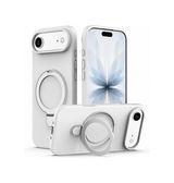 iPhone 17 Air | iPhone 17 Air - DeLX™ Silikone Cover m. MagSafe Ring - Hvid - DELUXECOVERS.DK