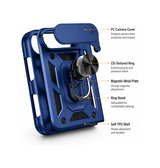 iPhone Fold - NX Pro™ Armor Cover m. Ring Holder - Blå