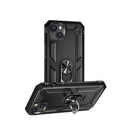 iPhone 15 | iPhone 15 - NX Pro™ Armor Cover m. Ring Holder - Sort - DELUXECOVERS.DK