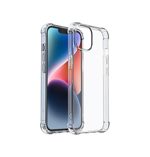 iPhone 12 Pro | iPhone 12 Pro - Silent Stødsikker Silikone Cover - Gennemsigtig - DELUXECOVERS.DK