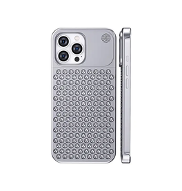 iPhone 14 Pro Max | iPhone 14 Pro Max - LUX™ PRO Premium Aluminium Cover - Sølv - DELUXECOVERS.DK