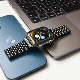 Apple Watch 42mm | Apple Watch (42/44/SE/45/46/49mm) - Butterfly Stål Urlænke - Sort - DELUXECOVERS.DK