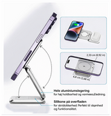 3-i-1 & Multi-Ladestationer | <X>Premium 3-i-1 Magnetisk Trådløs Oplader - Foldbar & MagSafe-kompatibel - DELUXECOVERS.DK