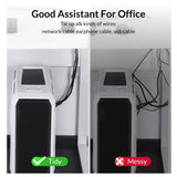 Kabelorganisering | TOPK™ | Kabelbindere - Genanvendelige & Delbare Nylon - 4 stk - Sort - DELUXECOVERS.DK