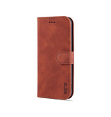 iPhone 12 | iPhone 12 - AZNS™ Diary Læder Etui / Taske M. Pung - Brun - DELUXECOVERS.DK