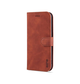 iPhone 12 | iPhone 12 - AZNS™ Diary Læder Etui / Taske M. Pung - Brun - DELUXECOVERS.DK