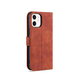 iPhone 12 | iPhone 12 - AZNS™ Diary Læder Etui / Taske M. Pung - Brun - DELUXECOVERS.DK
