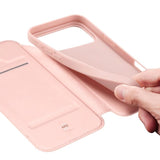 iPhone 17 Pro | iPhone 17 Pro - DUX DUCIS™ Pro Series Flipcover - Pink - DELUXECOVERS.DK