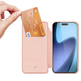 iPhone 17 Air | iPhone 17 Air - DUX DUCIS™ Pro Series Flipcover - Pink - DELUXECOVERS.DK