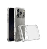 iPhone 18 Pro Max - Silent Stødsikker Silikone Cover - Gennemsigtig