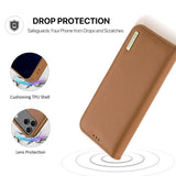 iPhone 17 Pro | iPhone 17 Pro - DUX DUCIS® Ægte Læder Etui M. Kortholder - Brun - DELUXECOVERS.DK