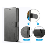 Samsung Galaxy S25 Plus | Samsung Galaxy S25 Plus - LC.IMEEKE™ Læder Cover M. Kortholder - Sort - DELUXECOVERS.DK