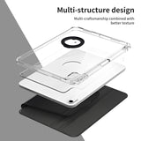 iPad 11" (2025) / iPad 10.9" (2022) - Akrylisk 360° Cover m. Stander - Sort