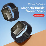 Apple Watch 42mm | Apple Watch (42/44/SE/45/46/49mm) - DUX DUCIS™ Interwoven Nylon Rem - Midnight - DELUXECOVERS.DK