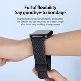Apple Watch 42mm | Apple Watch (42/44/SE/45/46/49mm) - DUX DUCIS™ Interwoven Nylon Rem - Midnight - DELUXECOVERS.DK