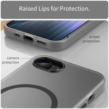 iPhone 16e | <AAA>iPhone 16e - DeLX™ Translucent MagSafe Silikone Cover - Sort - DELUXECOVERS.DK