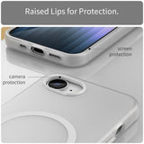 iPhone 16e | <AAA>iPhone 16e - DeLX™ Translucent MagSafe Silikone Cover - Hvid - DELUXECOVERS.DK