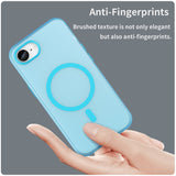 iPhone 16e | <AAA>iPhone 16e - DeLX™ Translucent MagSafe Silikone Cover - Blå - DELUXECOVERS.DK