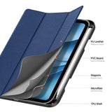 iPad Mini 8 - DUX DUCIS™ Trifold Læder Cover M. Stander - Blå
