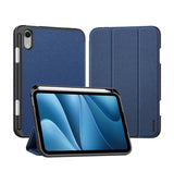 iPad Mini 8 - DUX DUCIS™ Trifold Læder Cover M. Stander - Blå