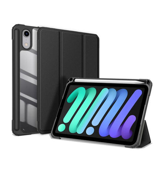 iPad Mini 8 - Dux Ducis™ Mesh Design Trifold Cover - Sort
