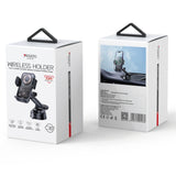 Mobilholder | YESIDO® - 15W Trådløs Biloplader m. Sugekop - Sort - DELUXECOVERS.DK