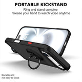iPhone 17 Air | iPhone 17 Air - PRO™ Armor Cover m. Ring Holder - Sort - DELUXECOVERS.DK