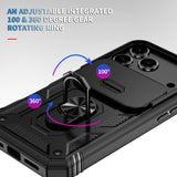 iPhone 17 Pro | iPhone 17 Pro - NX Pro™ Armor Cover m. Ring Holder - Sort - DELUXECOVERS.DK