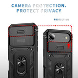 iPhone 17 Air | iPhone 17 Air - NX Pro™ Armor Cover m. Ring Holder - Sort - DELUXECOVERS.DK