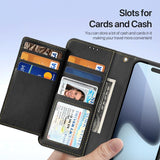 iPhone 17 Pro | iPhone 17 Pro - DUX DUCIS™ 2-i-1 Læder Etui M. Aftageligt Cover - sort - DELUXECOVERS.DK