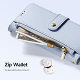 iPhone 17 Pro | iPhone 17 Pro - DUX DUCIS™ 2-i-1 Læder Etui M. Aftageligt Cover - Blå - DELUXECOVERS.DK